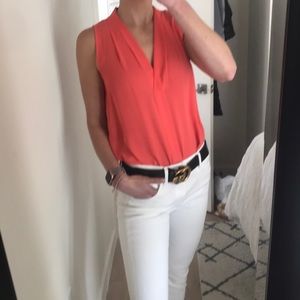 Almost new coral Vince Camuto top